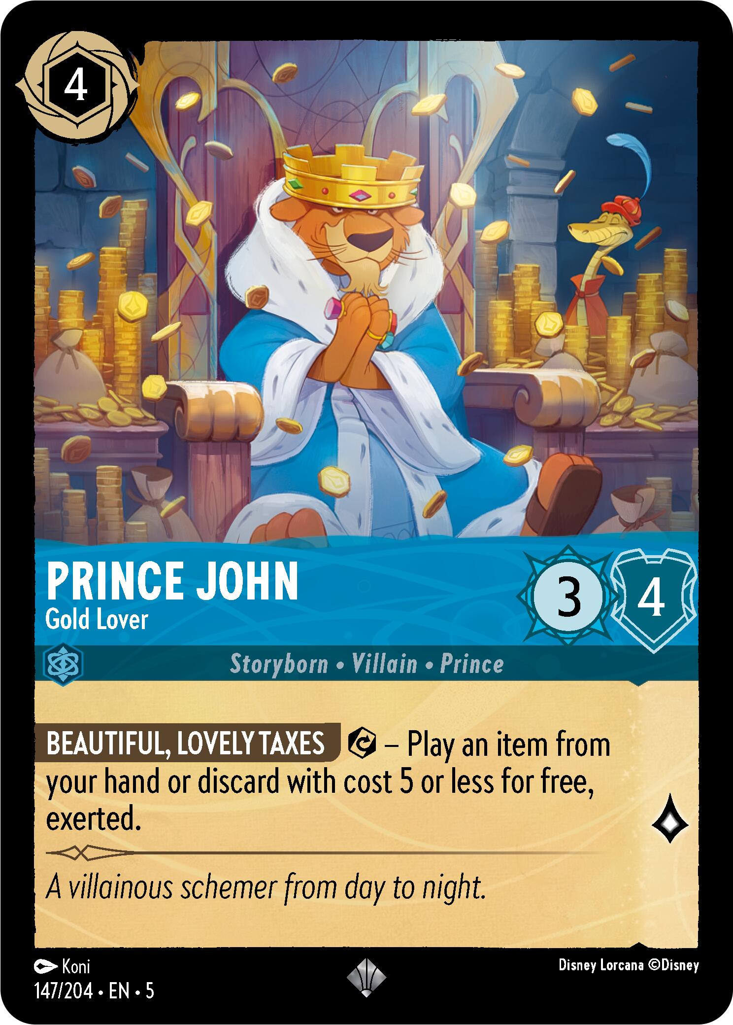 Prince John - Gold Lover (147/204) [Shimmering Skies] | Total Play