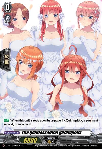 The Quintessential Quintuplets (D-PR/291EN) [D Promo Cards] | Total Play