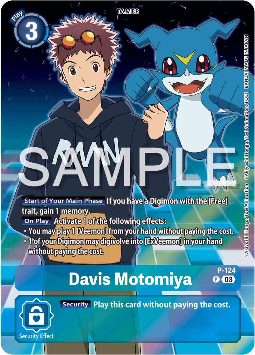 Davis Motomiya [P-124] (Digimon Adventure 02: The Beginning Set) [Promotional Cards] | Total Play