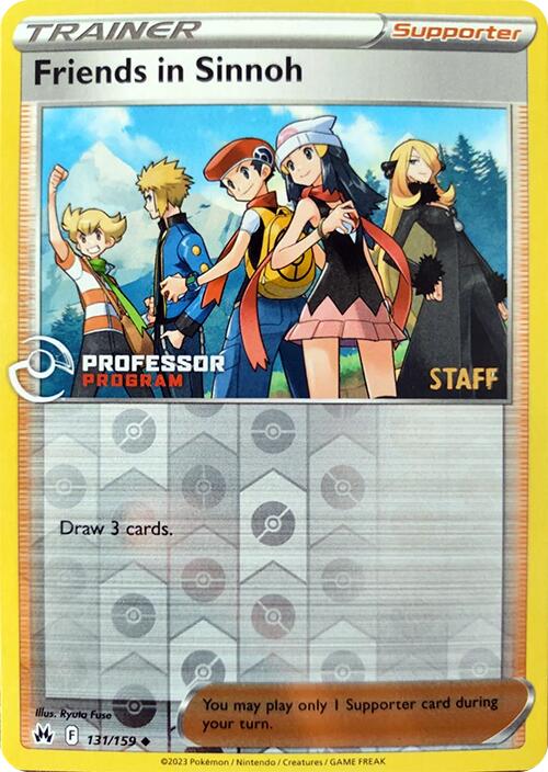 Friends in Sinnoh (131/159) (2023 Staff) [Professor Program Promos] | Total Play