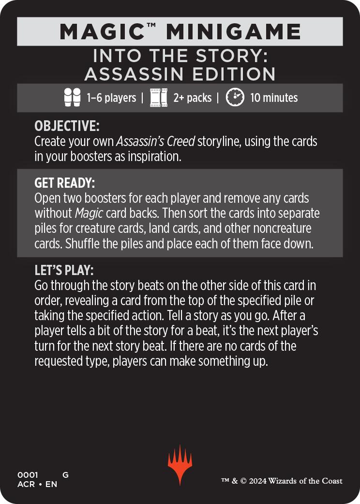 Into The Story: Assassin Edition (Magic Minigame) [Assassin's Creed Minigame] | Total Play