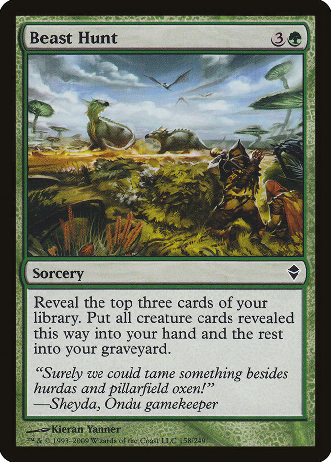 Beast Hunt [Zendikar] | Total Play