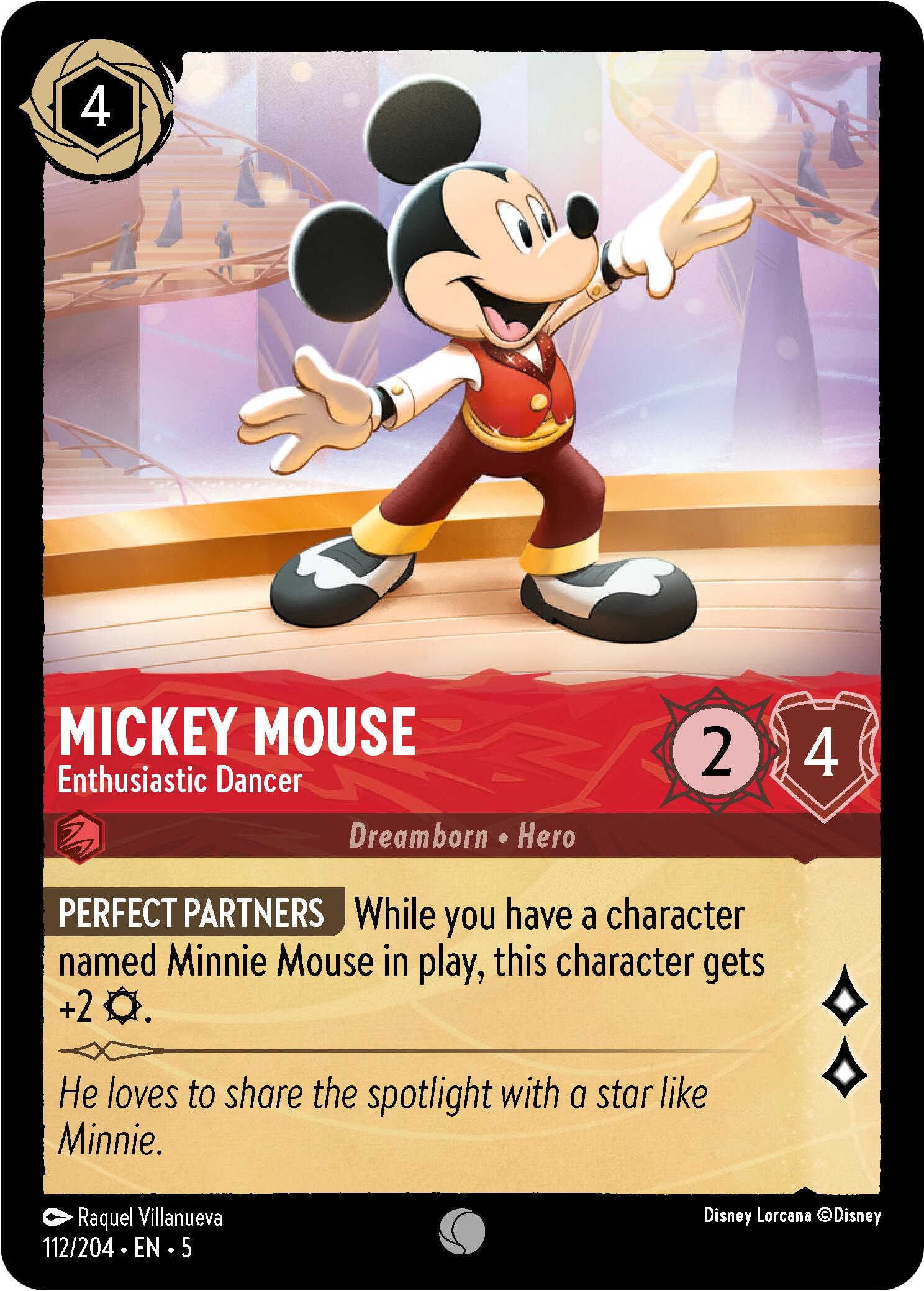 Mickey Mouse - Enthusiastic Dancer (112/204) [Shimmering Skies] | Total Play