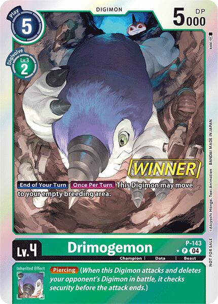 Drimogemon [P-143] (Store Tournament 2024 Jul. – Sep. Winner Pack) [Promotional Cards] | Total Play