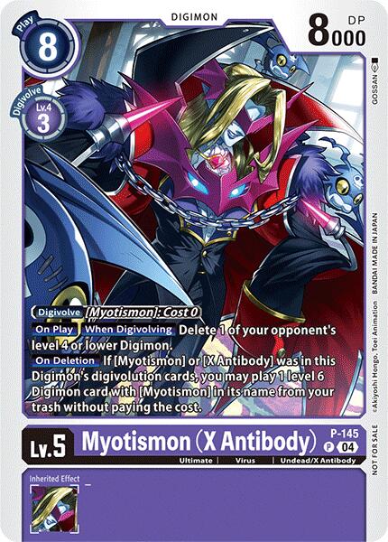 Myotismon (X Antibody) [P-145] (Store Tournament 2024 Jul. – Sep. Participation Pack) [Promotional Cards] | Total Play