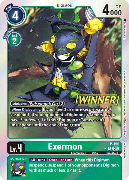 Exermon [P-150] (Store Tournament 2024 Jul. – Sep. Winner Pack) [Promotional Cards] | Total Play