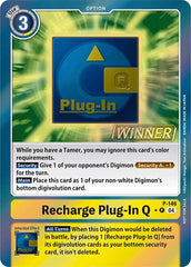 Recharge Plug-In Q [P-146] (Store Tournament 2024 Jul. – Sep. Winner Pack) [Promotional Cards] | Total Play