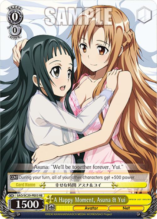 A Happy Moment, Asuna & Yui [Sword Art Online Chronicle Set] | Total Play