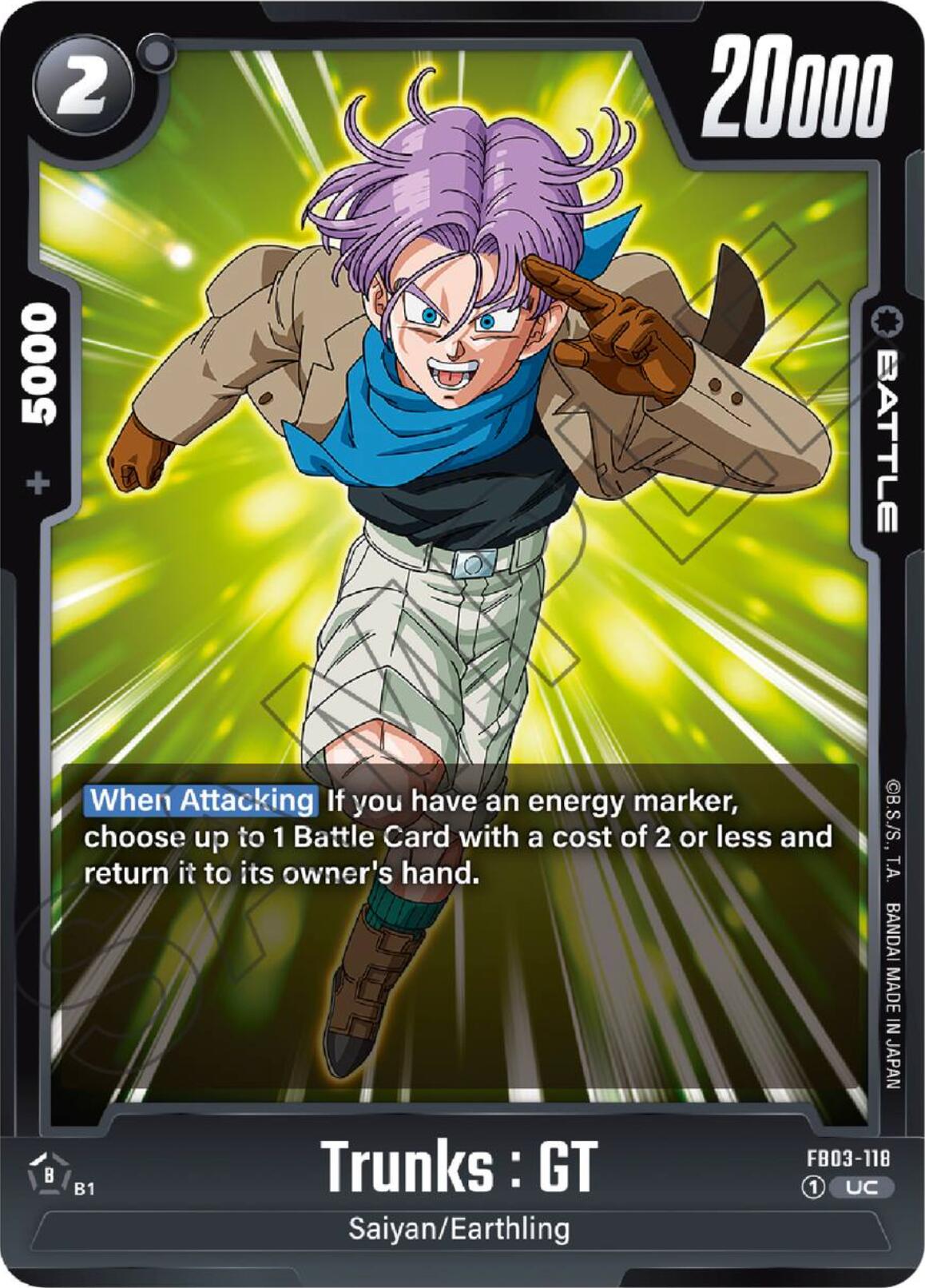 Trunks : GT [Raging Roar] | Total Play