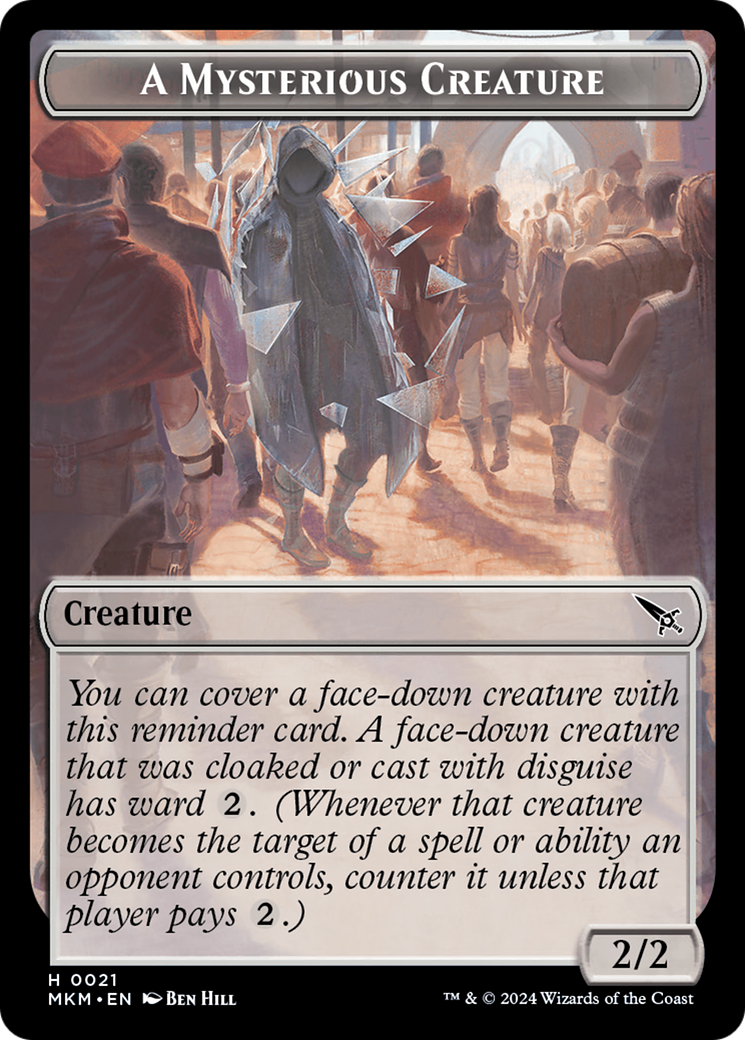 Ooze // A Mysterious Creature Double-Sided Token [Murders at Karlov Manor Tokens] | Total Play