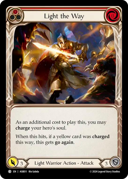 Light the Way (Red) [ASB011] (Armory Deck: Boltyn) | Total Play