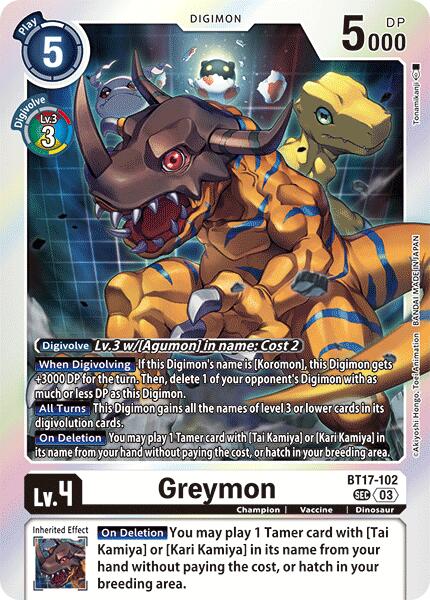 Greymon [BT17-102] [Secret Crisis] | Total Play