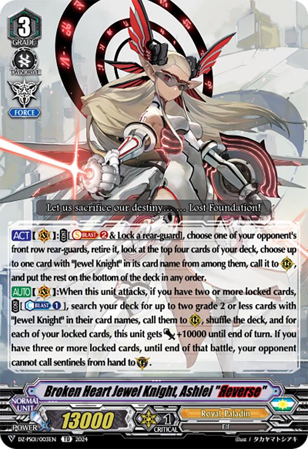 Broken Heart Jewel Knight, Ashlei "Reverse" (DZ-PS01/003EN) [Premium Deckset "Jewel Knight"] | Total Play