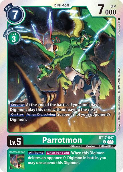 Parrotmon [BT17-047] [Secret Crisis] | Total Play