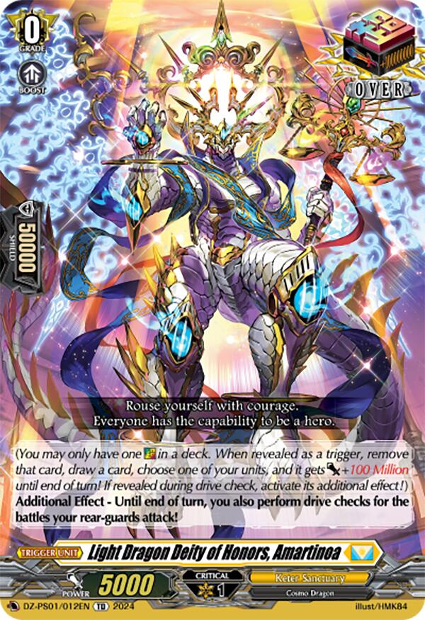 Light Dragon Deity of Honors, Amartinoa (DZ-PS01/012EN) [Premium Deckset "Jewel Knight"] | Total Play