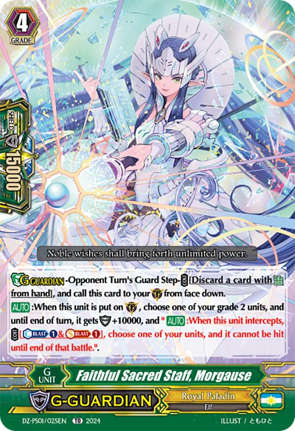 Faithful Sacred Staff, Morgause (DZ-PS01/025EN) [Premium Deckset "Jewel Knight"] | Total Play
