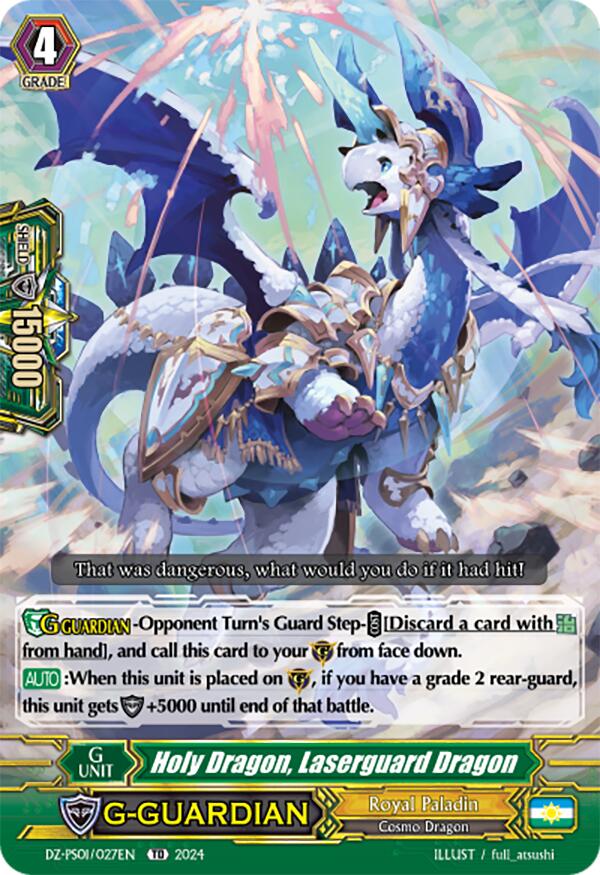 Holy Dragon, Laserguard Dragon (DZ-PS01/027EN) [Premium Deckset "Jewel Knight"] | Total Play