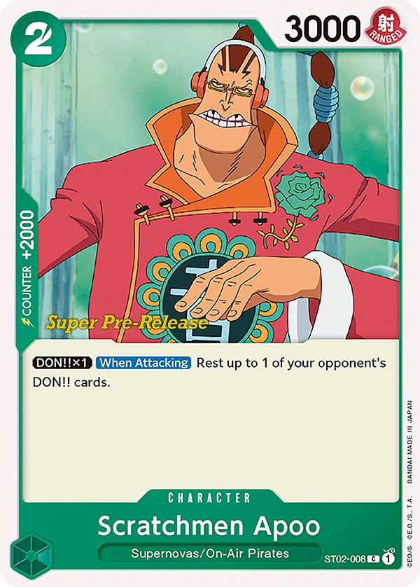 Scratchmen Apoo [Super Pre-Release Starter Deck: Worst Generation] | Total Play