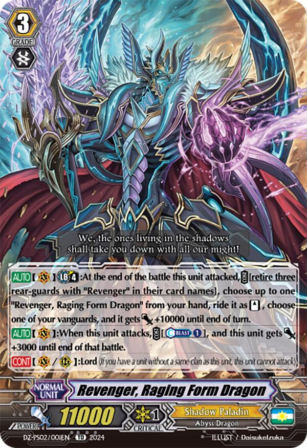 Revenger, Raging Form Dragon (DZ-PS02/001EN) [Premium Deckset "Revenger"] | Total Play
