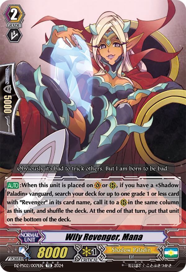 Wily Revenger, Mana (DZ-PS02/007EN) [Premium Deckset "Revenger"] | Total Play