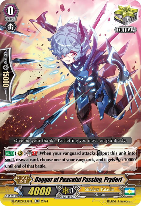 Dagger of Peaceful Passing, Pryderi (DZ-PS02/013EN) [Premium Deckset "Revenger"] | Total Play