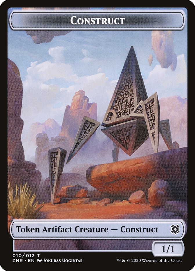 Angel Warrior // Construct Double-Sided Token [Zendikar Rising Tokens] | Total Play