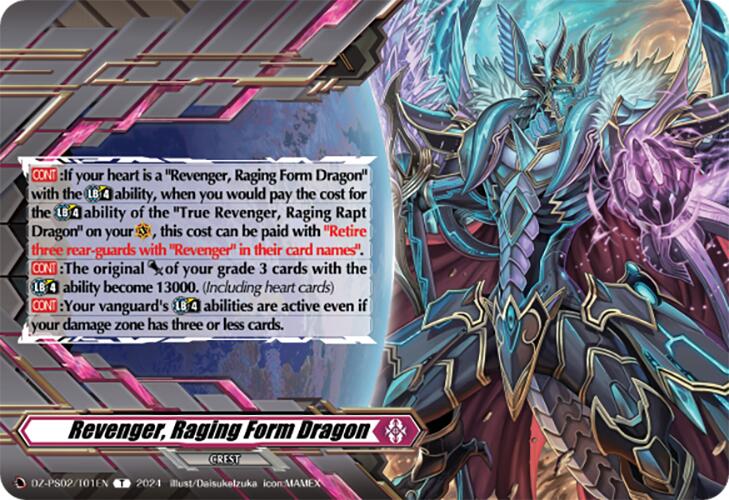 Revenger, Raging Form Dragon (Crest) (DZ-PS02/T01EN) [DZ-PS02: Premium Deckset “Revenger”] | Total Play