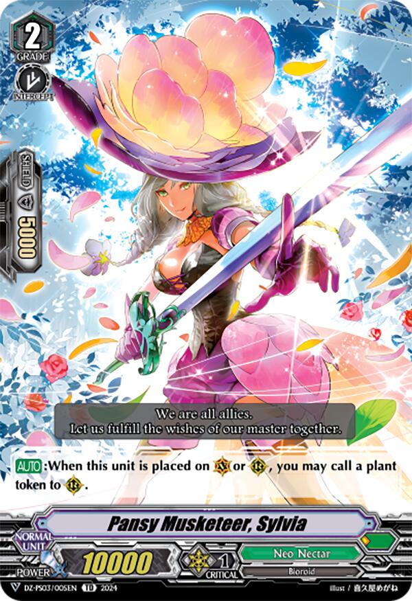Pansy Musketeer, Sylvia (DZ-PS03/005EN) [Premium Deckset "Musketeer"] | Total Play