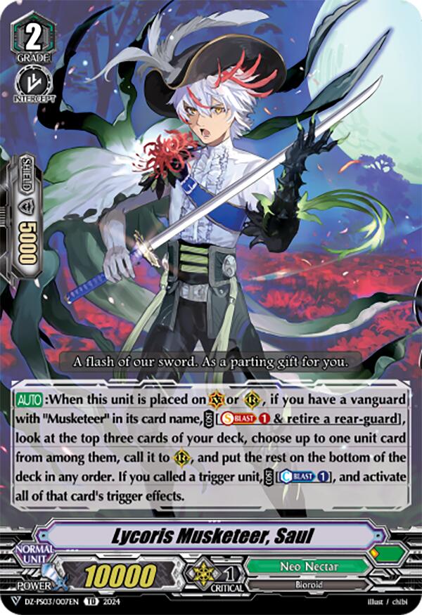 Lycoris Musketeer, Saul (DZ-PS03/007EN) [Premium Deckset "Musketeer"] | Total Play