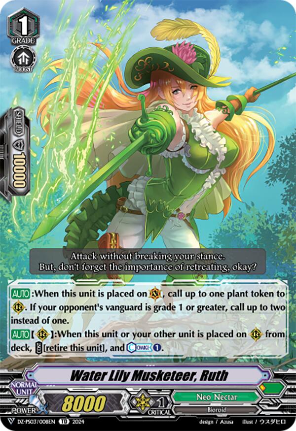 Water Lily Musketeer, Ruth (DZ-PS03/008EN) [Premium Deckset "Musketeer"] | Total Play
