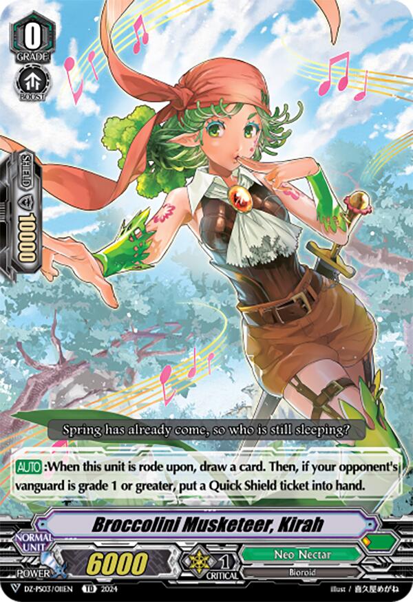Broccolini Musketeer, Kirah (DZ-PS03/011EN) [Premium Deckset "Musketeer"] | Total Play