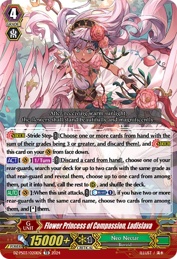 Flower Princess of Compassion, Ladislava (DZ-PS03/020EN) [Premium Deckset "Musketeer"] | Total Play