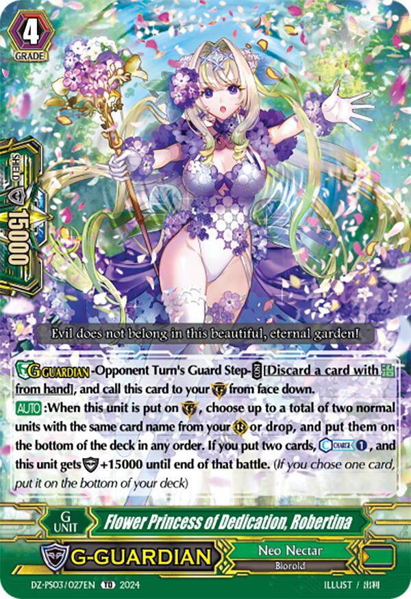 Flower Princess of Dedication, Robertina (DZ-PS03/027EN) [Premium Deckset "Musketeer"] | Total Play