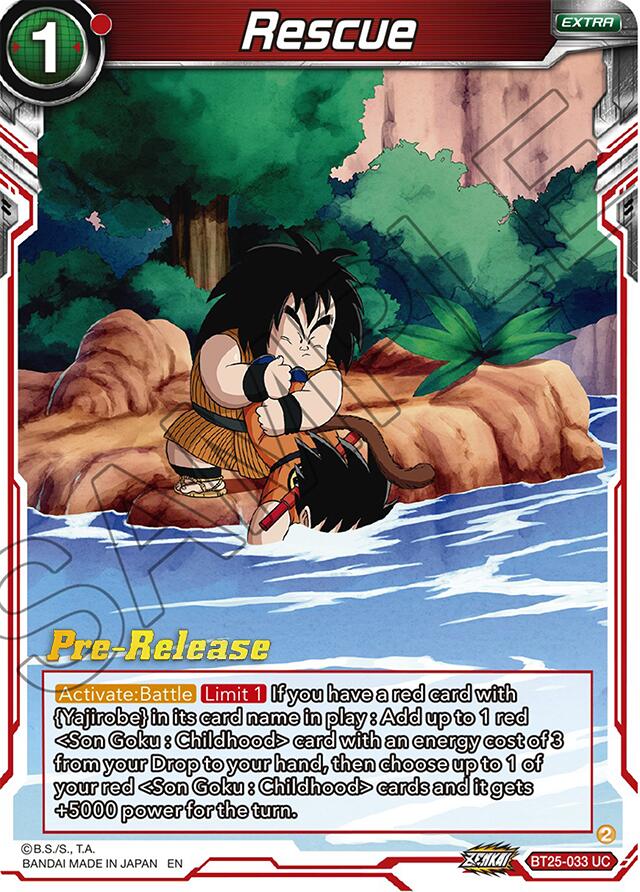 Rescue (BT25-033) [Legend of the Dragon Balls Prerelease Promos] | Total Play