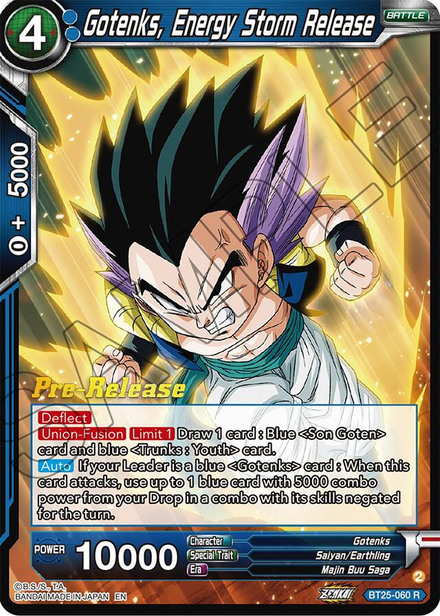 Gotenks, Energy Storm Release (BT25-060) [Legend of the Dragon Balls Prerelease Promos] | Total Play