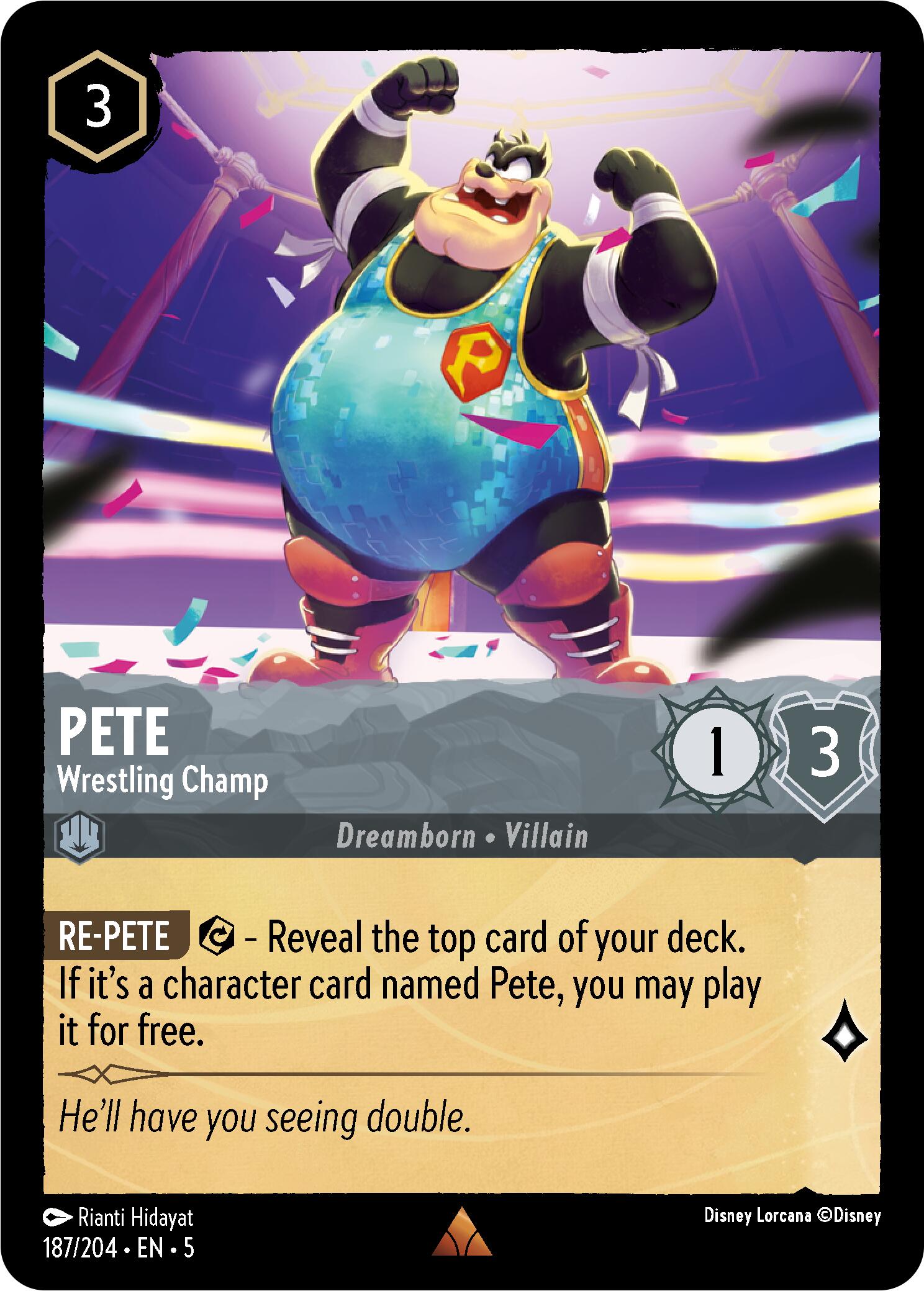 Pete - Wrestling Champ (187/204) [Shimmering Skies] | Total Play