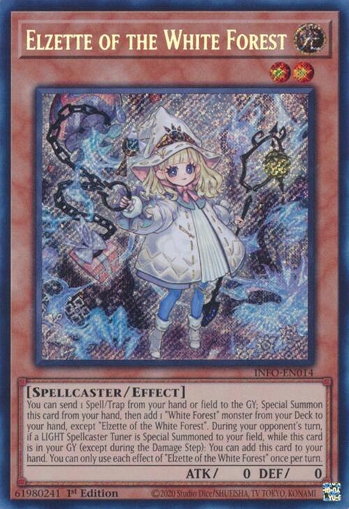 Elzette of the White Forest (Quarter Century Secret Rare) [INFO-EN014] Quarter Century Secret Rare | Total Play