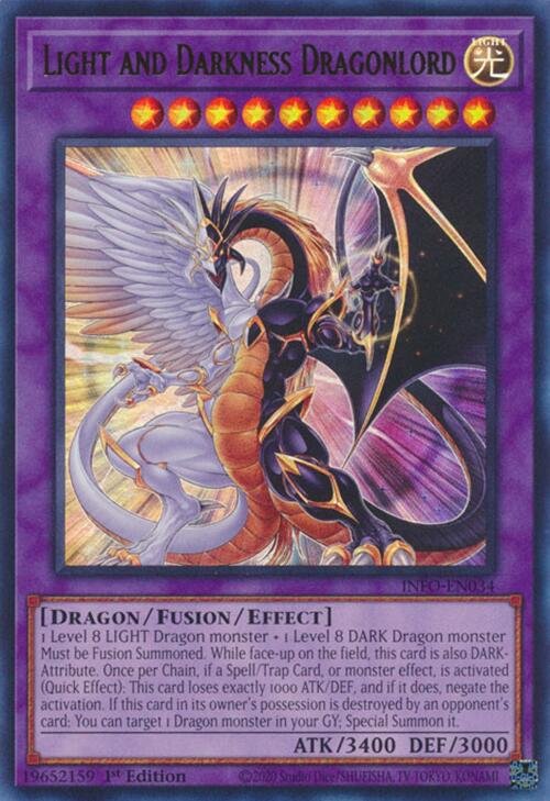 Light and Darkness Dragonlord (Quarter Century Secret Rare) [INFO-EN034] Quarter Century Secret Rare | Total Play