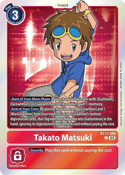 Takato Matsuki [BT17-080] [Secret Crisis] | Total Play