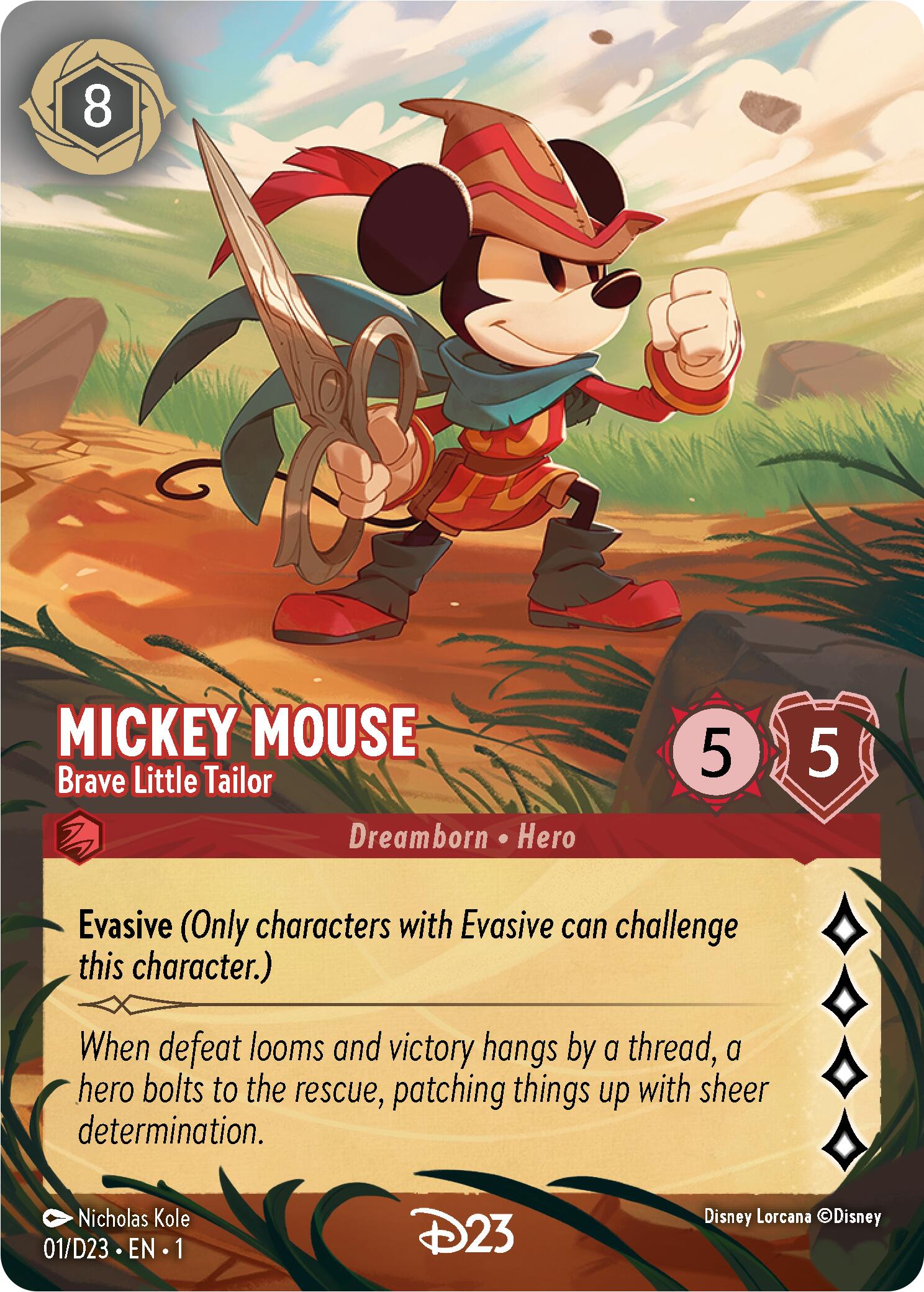 Mickey Mouse - Brave Little Tailor (Extended Art) (1) [D23 Promos] | Total Play