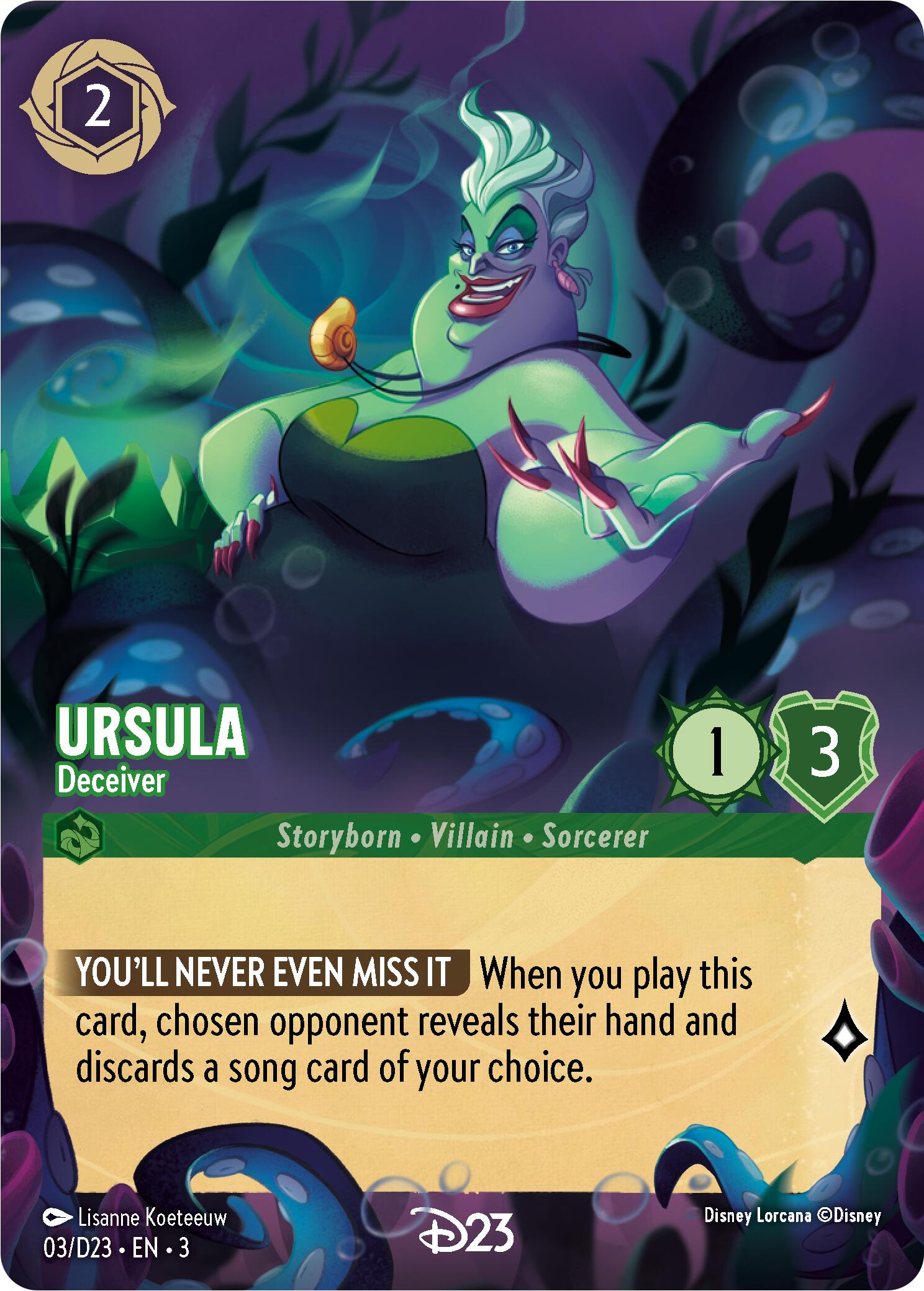 Ursula - Deceiver (3) [D23 Promos] | Total Play