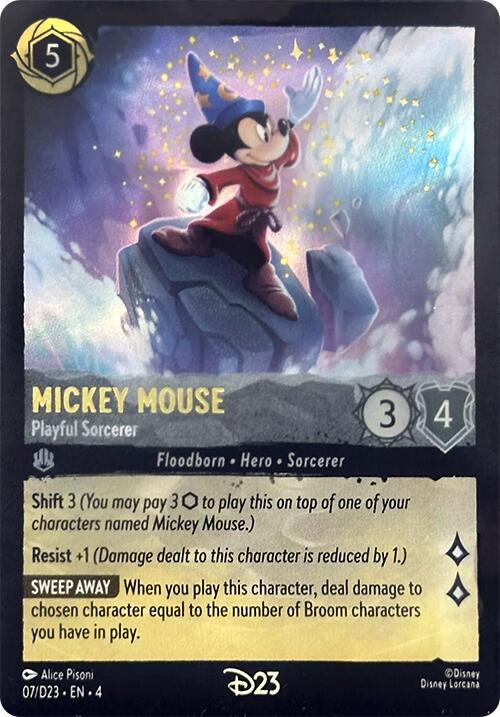 Mickey Mouse - Playful Sorcerer (7) [D23 Promos] | Total Play