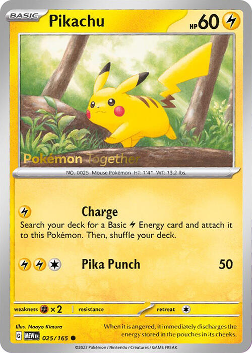 Pikachu (025/165) (PokePost Promo) [Scarlet & Violet 151] | Total Play