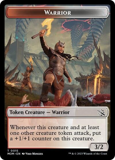 Warrior // Phyrexian Hydra (0012) Double-Sided Token [March of the Machine Tokens] | Total Play