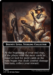 Bounty: Lyssa, Sterling Collector // Bounty Rules Double-Sided Token [Outlaws of Thunder Junction Commander Tokens] | Total Play