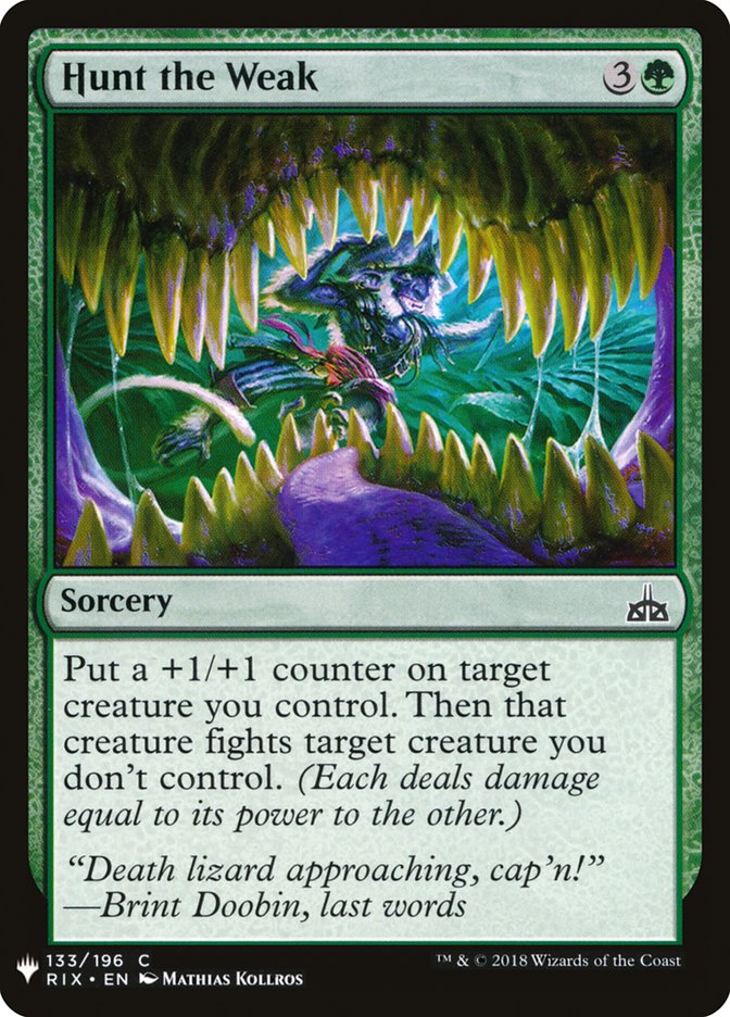 Hunt the Weak [Mystery Booster] | Total Play