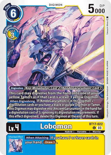 Lobomon [BT17-022] [Secret Crisis] | Total Play