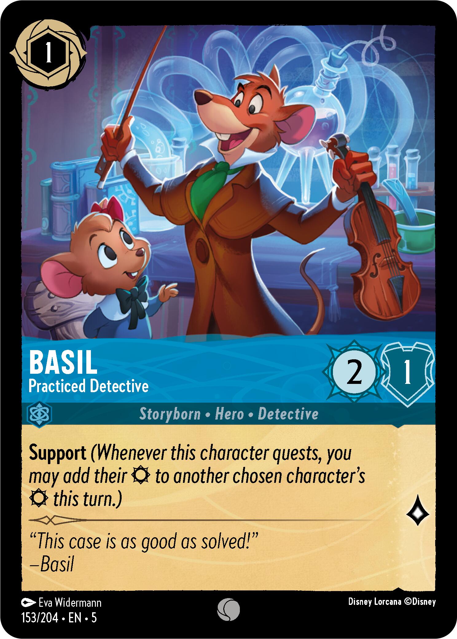 Basil - Practiced Detective (153/204) [Shimmering Skies] | Total Play