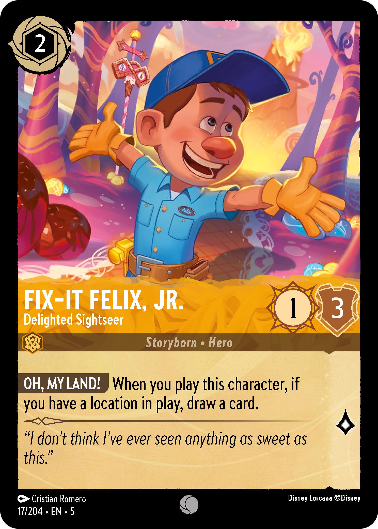 Fix-It Felix, Jr. - Delighted Sightseer (17/204) [Shimmering Skies] | Total Play