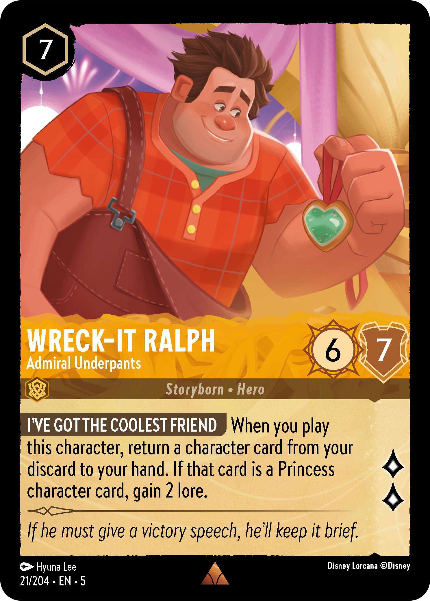 Wreck-It Ralph - Admiral Underpants (21/204) [Shimmering Skies] | Total Play